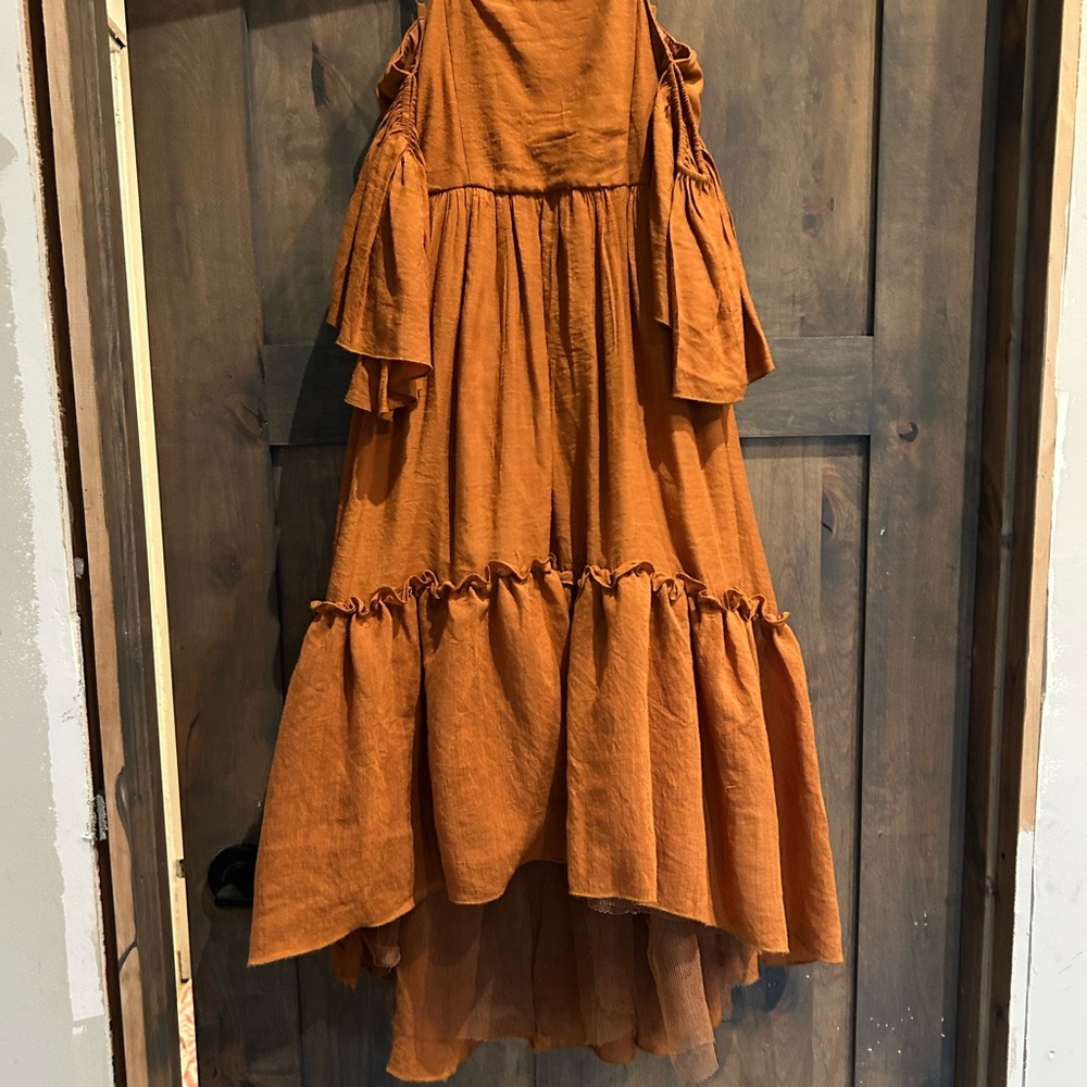 Mia Joy Charming Orange Kids Formal Dress size 8